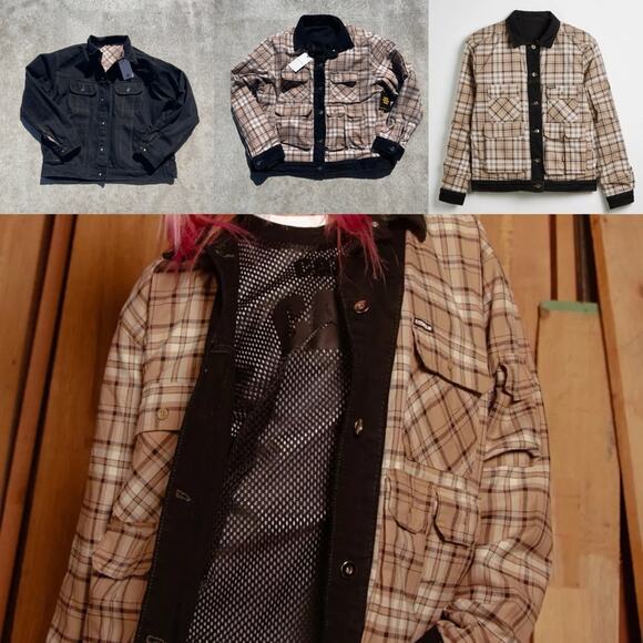 CAT X Reclaimed LA  Mens Reversible Utility Jacket Urban Outfitters UNISEX - Picture 1 of 16